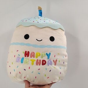 Squishmallows Kiks Happy Birthday Cake Plus Toy 12"